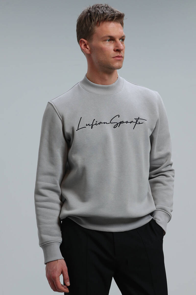 Lowe Erkek Sweatshirt Açık Gri