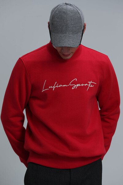 Lowe Erkek Sweatshirt Kırmızı - Thumbnail