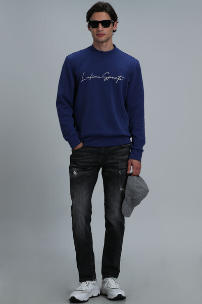 Lufian - Lowe Erkek Sweatshirt Saks (1)