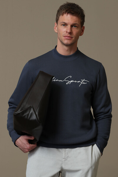 LUFIAN - Lowe Men's Sweatshirt Anthracite