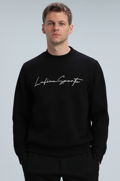 LUFIAN - Lowe Men's Sweatshirt Black