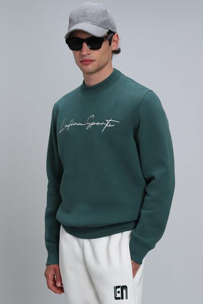 Lowe Men's Sweatshirt Green - Thumbnail