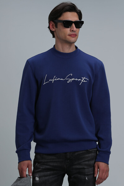 LUFIAN - Lowe Men's Sweatshirt Sax