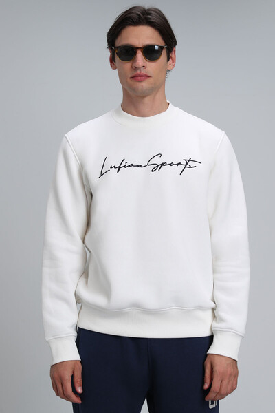 Lowe Men's Sweatshirt Off White - Thumbnail