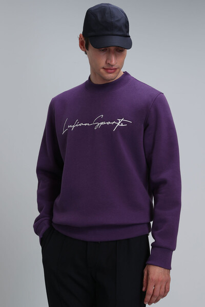 Lowe Men's Sweatshirt Plum - Thumbnail