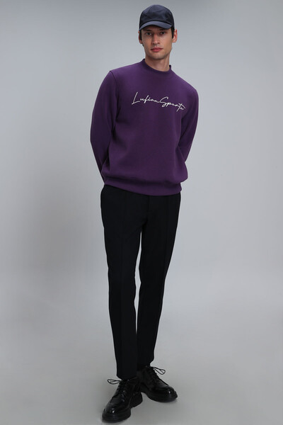 Lowe Men's Sweatshirt Plum - Thumbnail