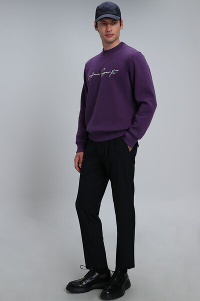 Lowe Men's Sweatshirt Plum - Thumbnail