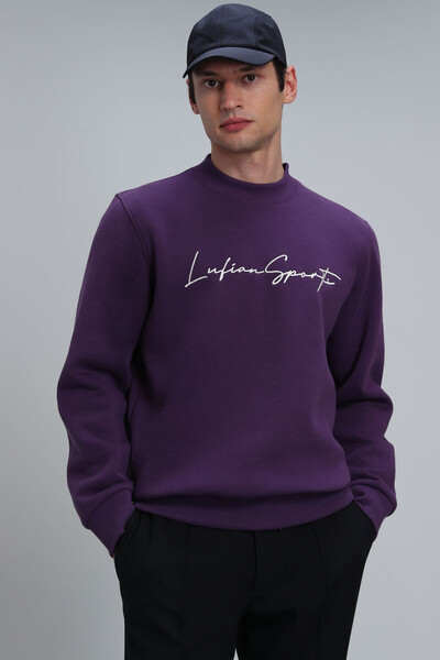 Lowe Men's Sweatshirt Plum - Thumbnail