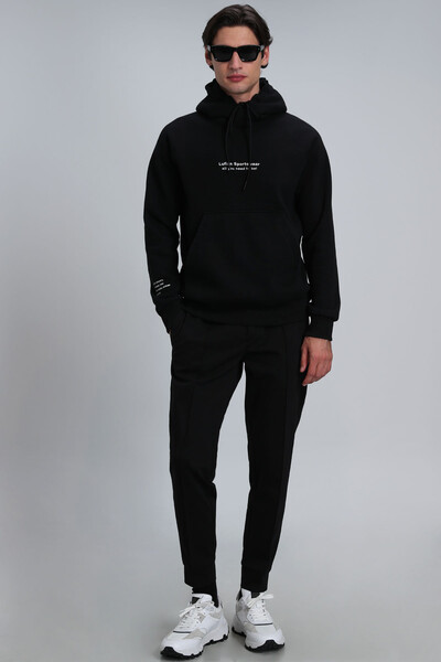 Luis Men's Sweatshirt Black - Thumbnail