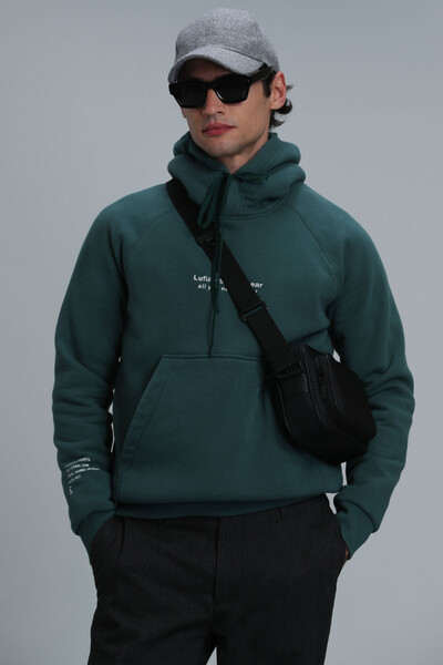 Luis Men's Sweatshirt Green - Thumbnail