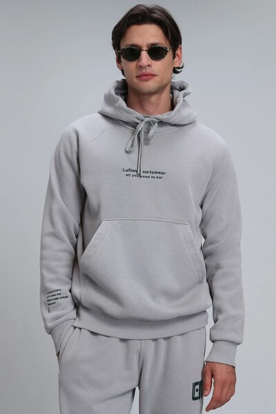 LUFIAN - Luis Men's Sweatshirt Light Gray