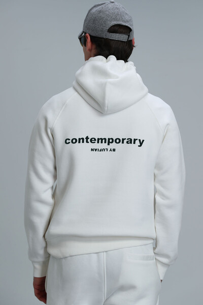 Luis Men's Sweatshirt Off White - Thumbnail