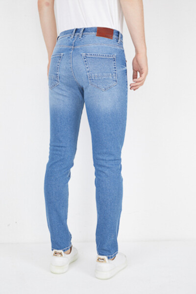 Lycra Slim Fit Blue Men's Jeans | Voltaj