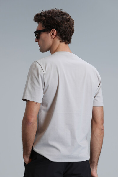 Mabel Modern Grafik T- Shirt Taş - 6