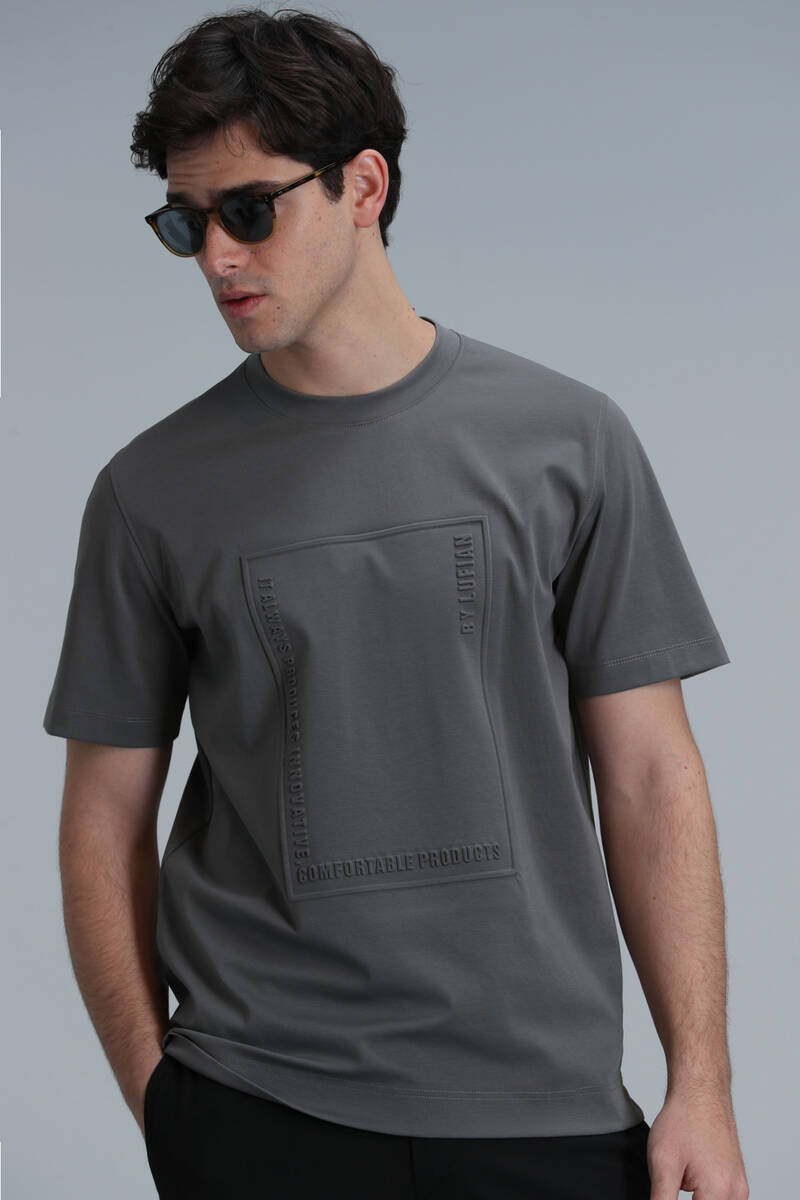 Mabel Modern Grafik T- Shirt Zeytin Yeşili - 3