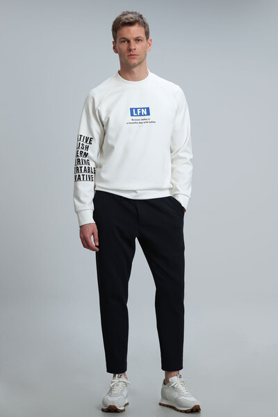 Maddox Men's Sweatshirt Off White - Thumbnail