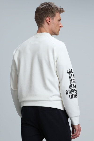 Maddox Men's Sweatshirt Off White - Thumbnail