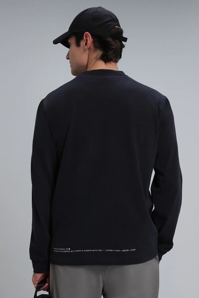 Magnus Men's Long Sleeve T-Shirt Anthracite - Thumbnail