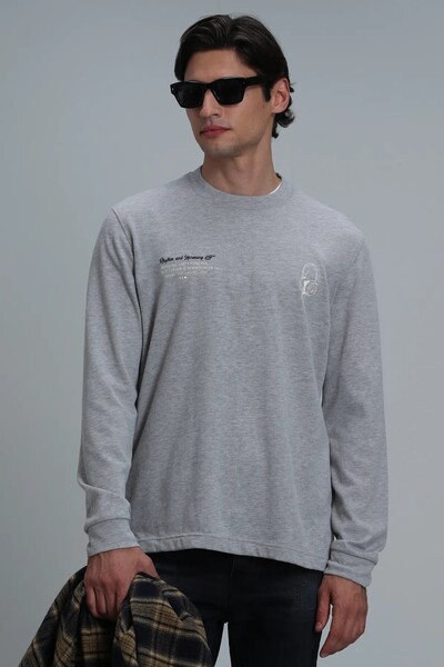 Magnus Men's Long Sleeve T-Shirt Light Gray - Thumbnail