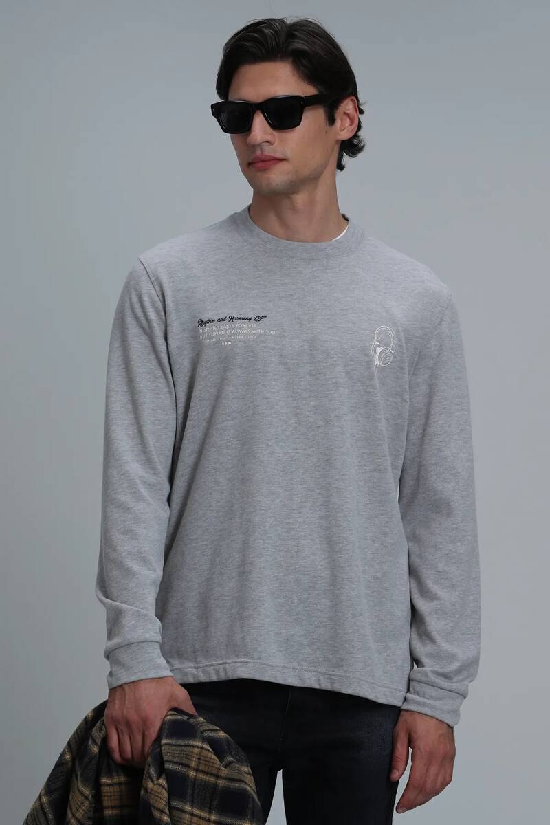 Magnus Men's Long Sleeve T-Shirt Light Gray