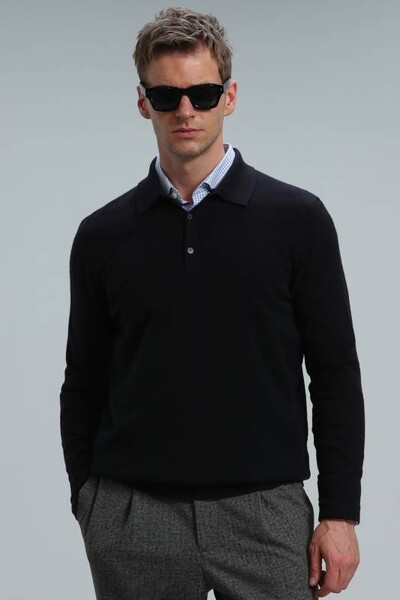 Marnı Men's Sweater Dark Navy Blue - Thumbnail