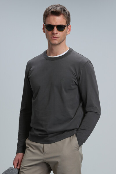 Merlin Men's Long Sleeve T-Shirt Khaki - Thumbnail