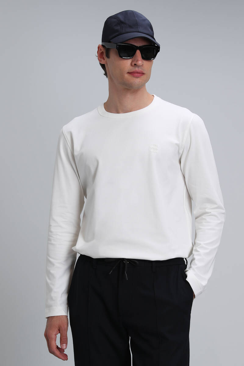 Merlin Men's Long Sleeve T-Shirt Off White