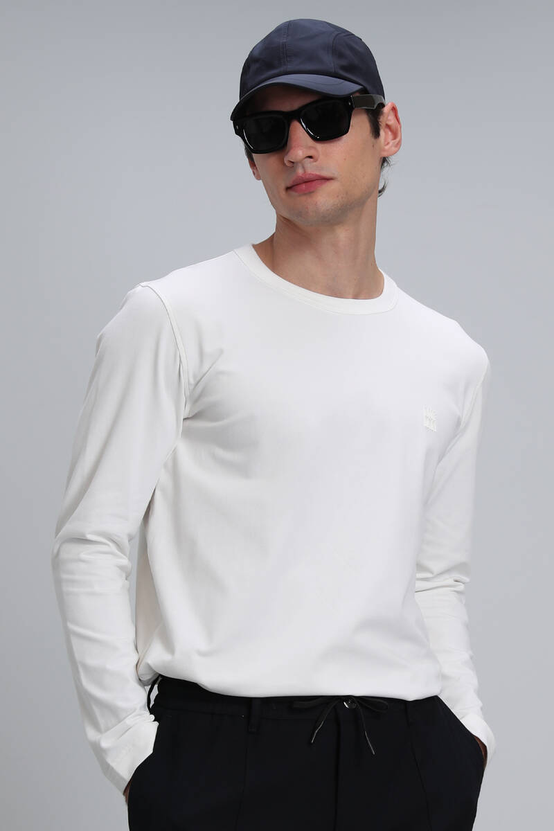 Merlin Men's Long Sleeve T-Shirt Off White