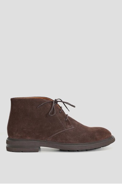 LUFIAN - Mito Suede Boots Brown