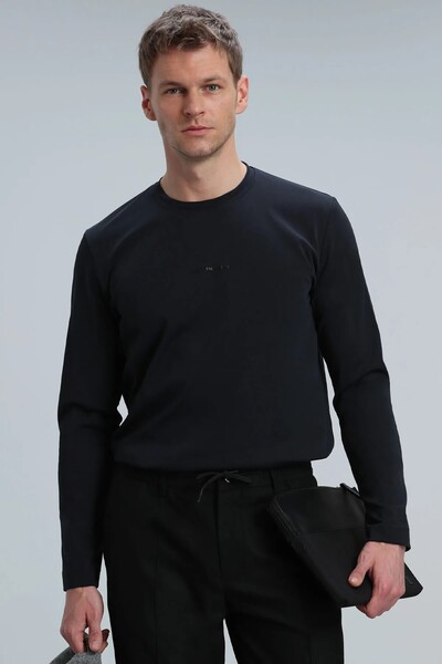 Moss Men's Long Sleeve T-Shirt Black - Thumbnail