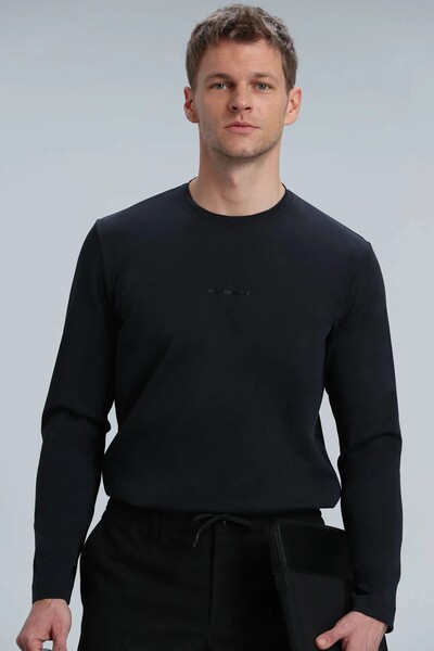 Moss Men's Long Sleeve T-Shirt Black - Thumbnail