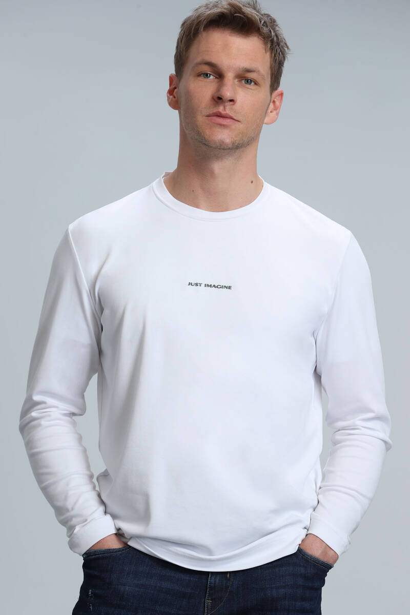 Moss Men's Long Sleeve T-Shirt Off White