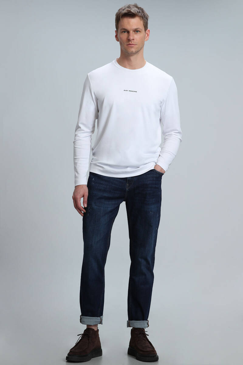 Moss Men's Long Sleeve T-Shirt Off White