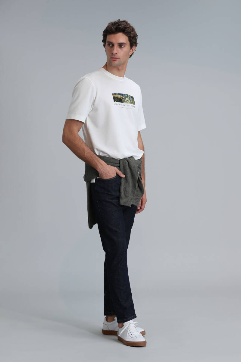 Jacob Smart Jean Мужские брюки стандартного кроя синие - 4
