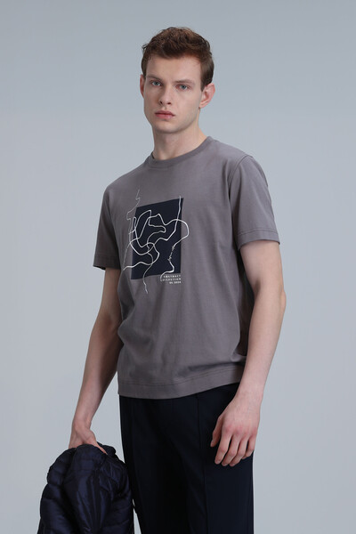 Nally Modern Grafik T-Shirt Vizon - 5