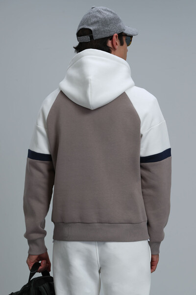 Never Men's Sweatshirt Beige - Thumbnail