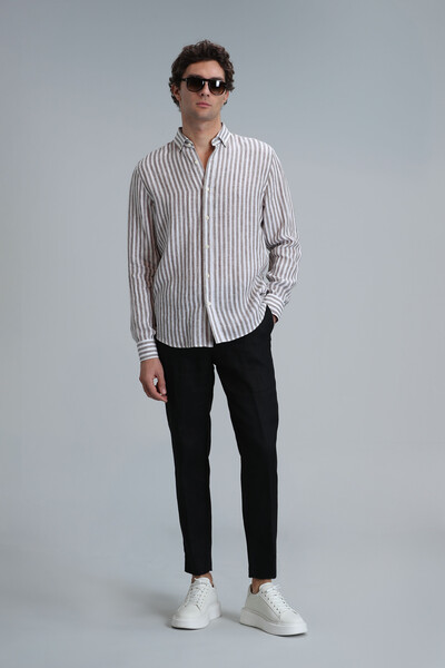 New Men's Basic Shirt Regular Fit - Thumbnail