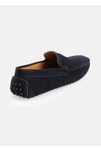 Noeva Lacivert Renk Süet Loafer - 5