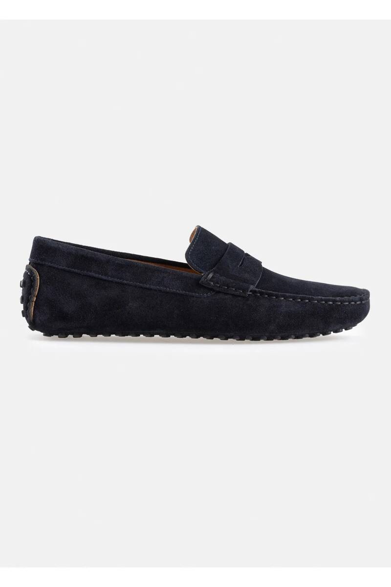 Noeva Navy Blue Color Suede Loafer - 4