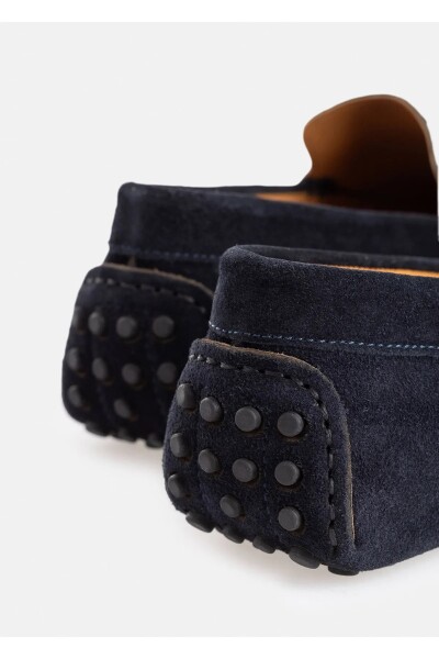 Noeva Navy Blue Color Suede Loafer - 6