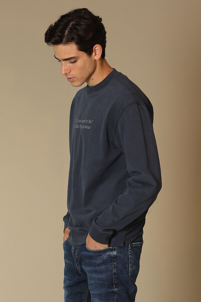 LUFIAN - Orsa Men's Sweatshirt Navy Blue