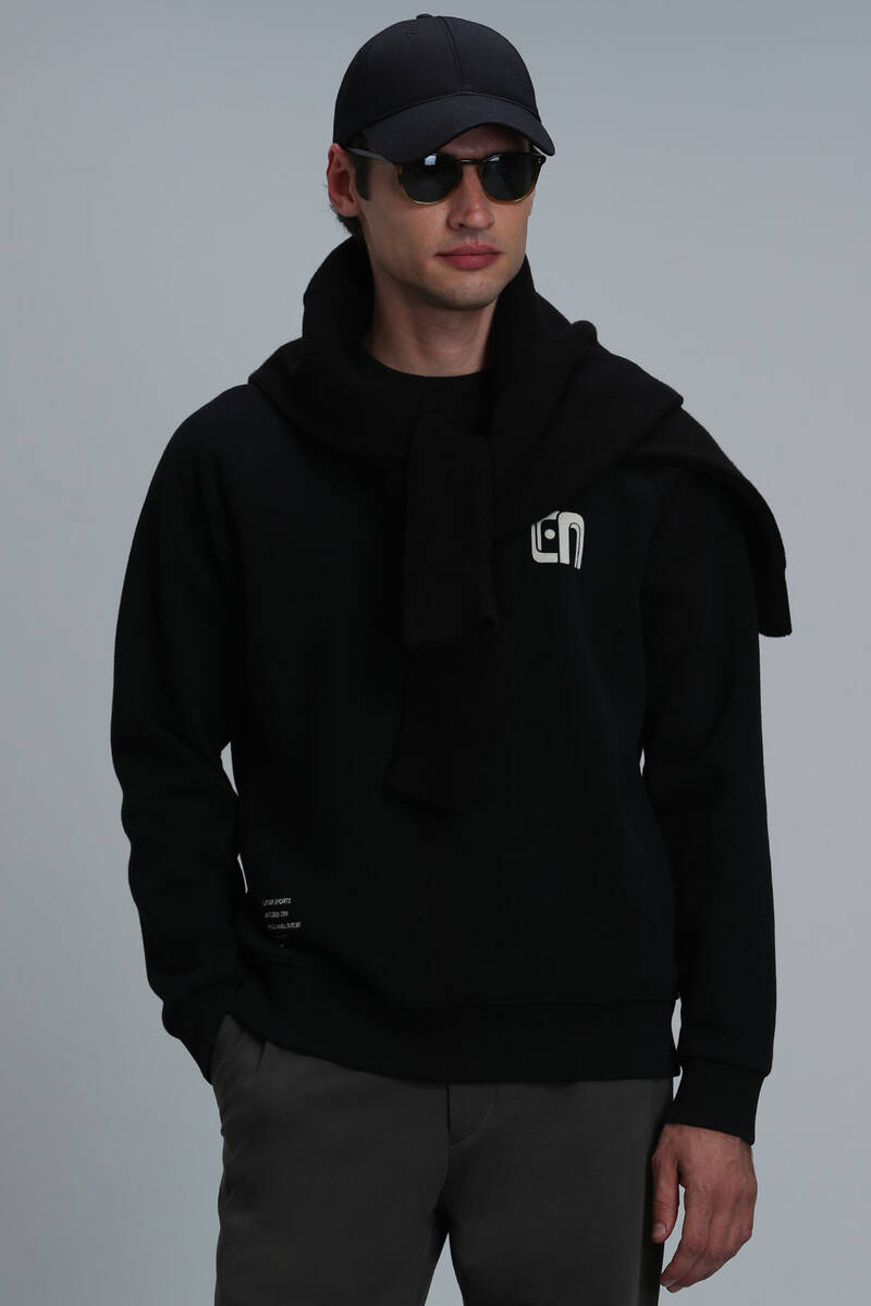 Owen Erkek Sweatshirt Siyah