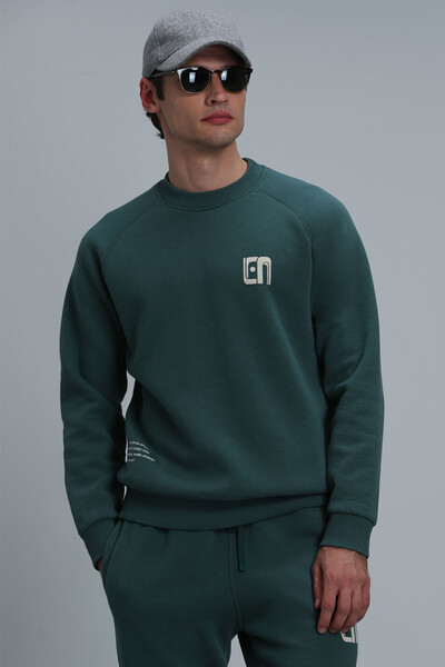 Lufian - Owen Erkek Sweatshirt Yeşil