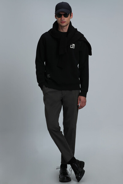 Owen Men's Sweatshirt Black - Thumbnail