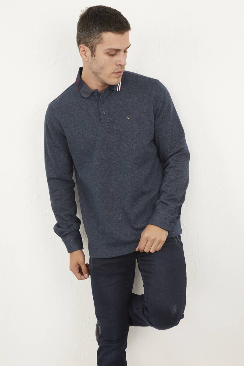 Polo Collar Sweatshirt | Voltaj