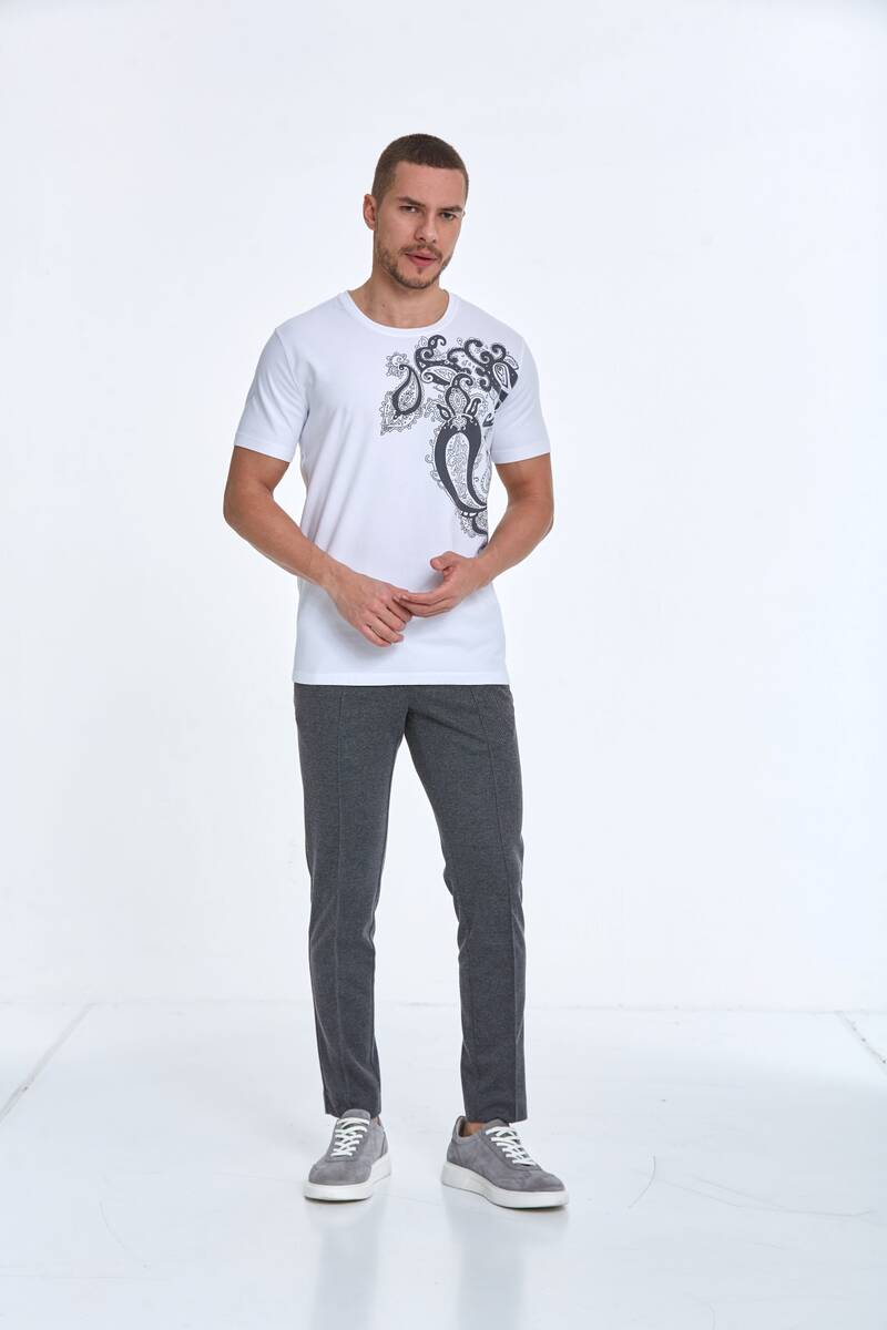 Rafael Printed Men's T-Shirt White - 3