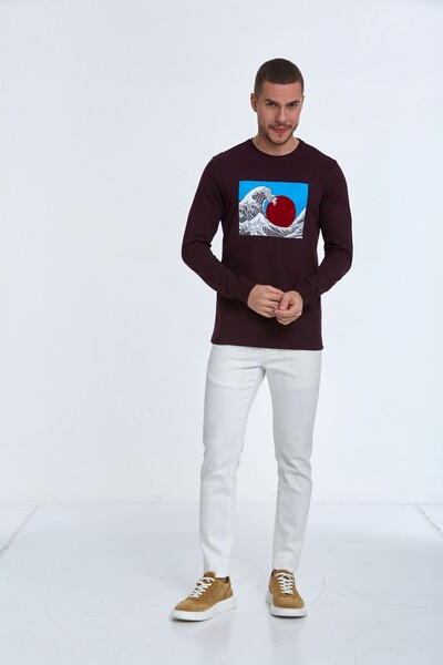 Ralph Men's Long Sleeve T-Shirt Claret Red - 2