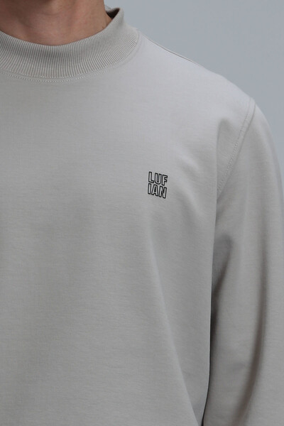 Randal Erkek Sweatshirt Bej - Thumbnail