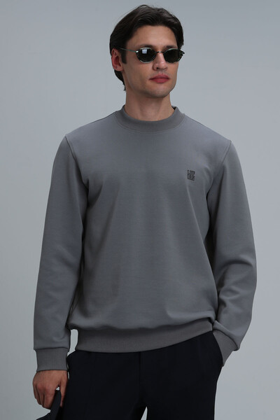 LUFIAN - Randal Erkek Sweatshirt Gri