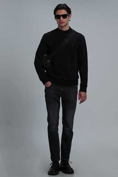 Lufian - Randal Erkek Sweatshirt Siyah (1)